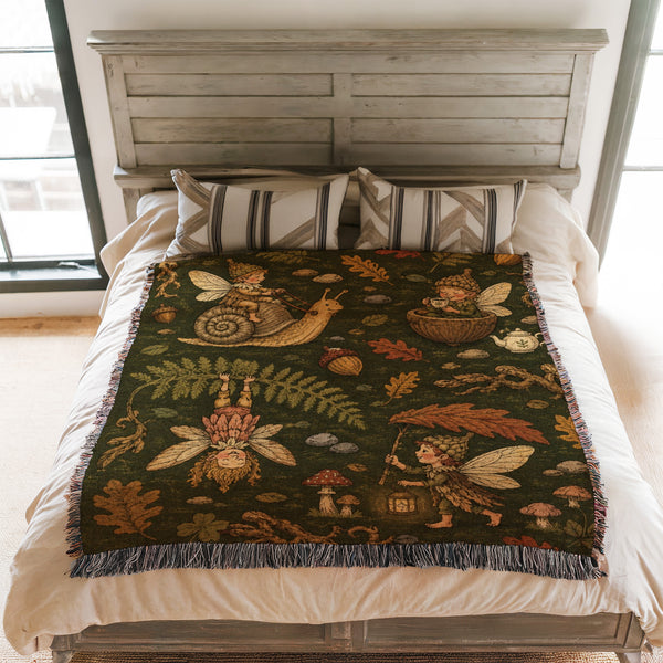 Acorn Woodland Fairies Blanket