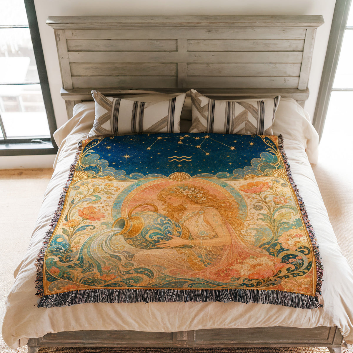 Aquarius Water Bearer Blanket