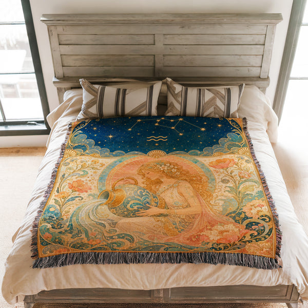 Aquarius Water Bearer Blanket