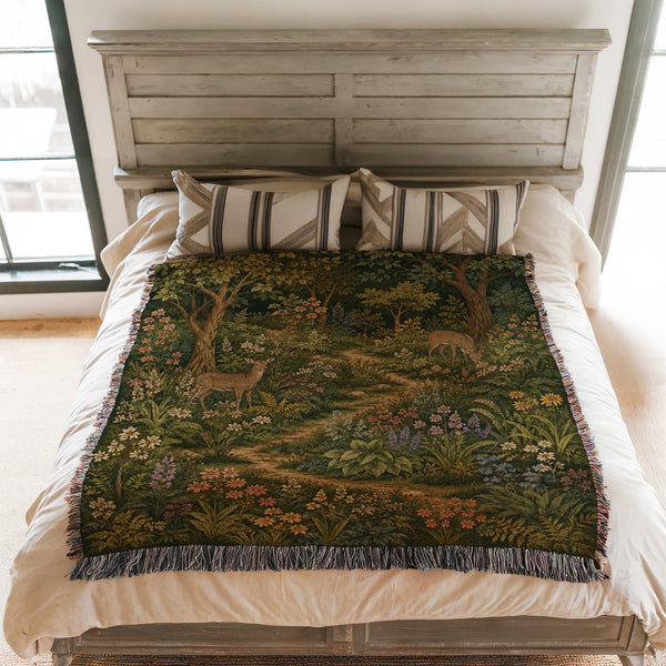 Deer Path Through the Grove Blanket