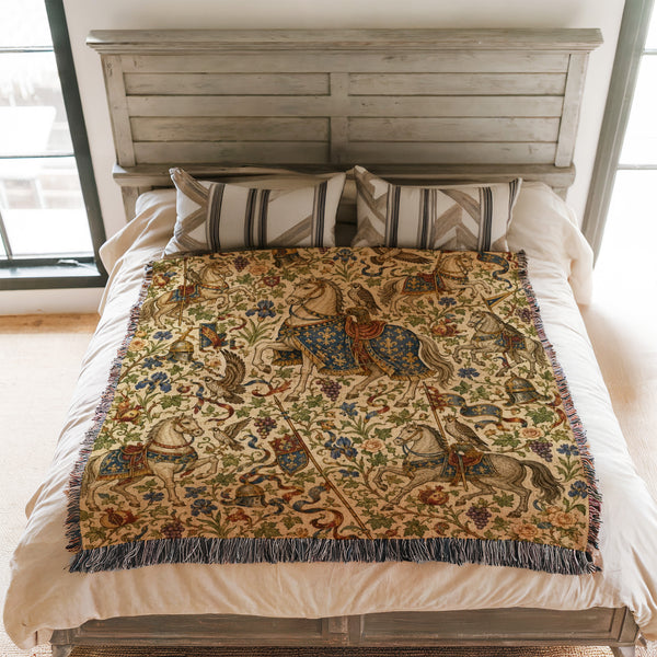 The Heraldic Horse Garden Blanket