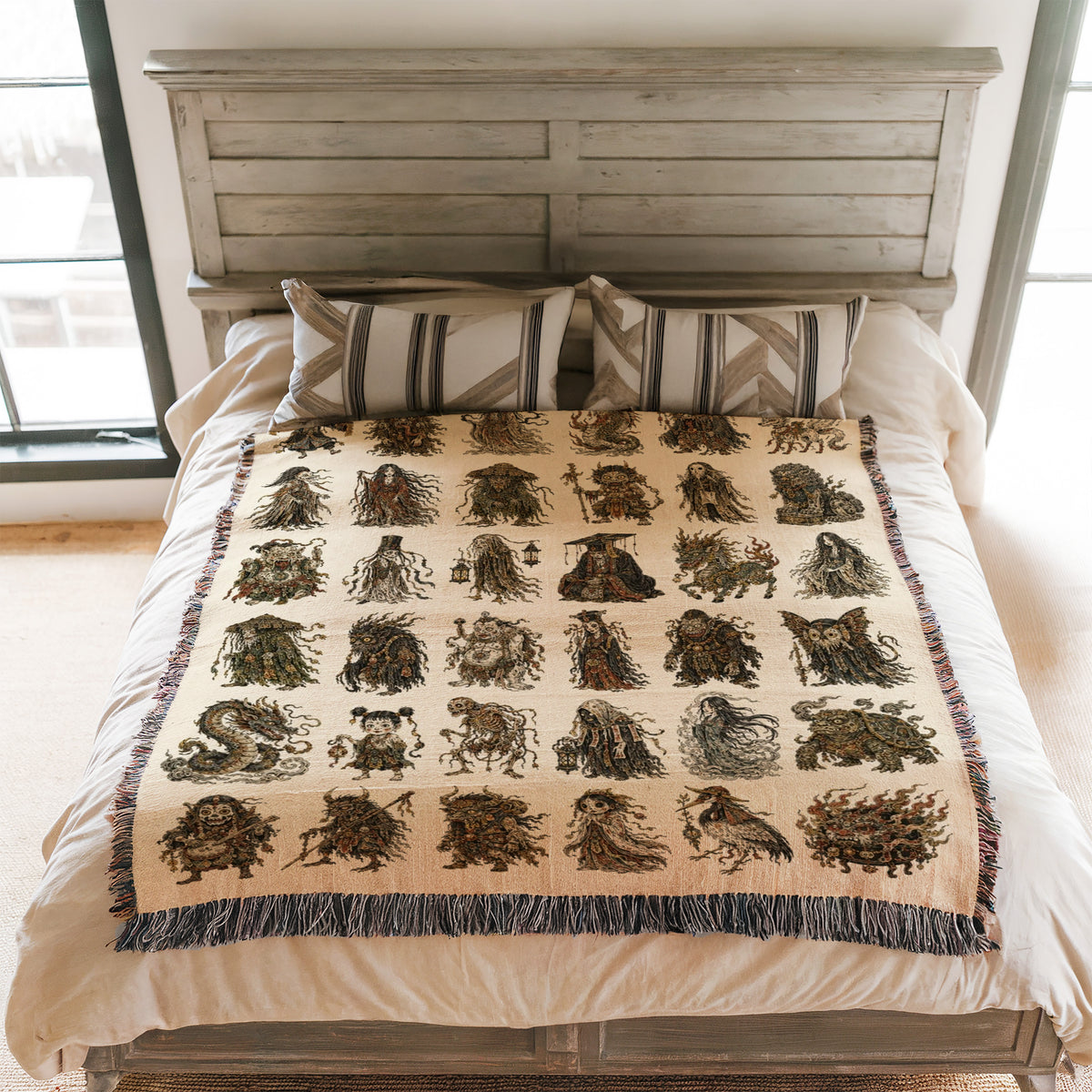 Cursed Folklore Bestiary Blanket