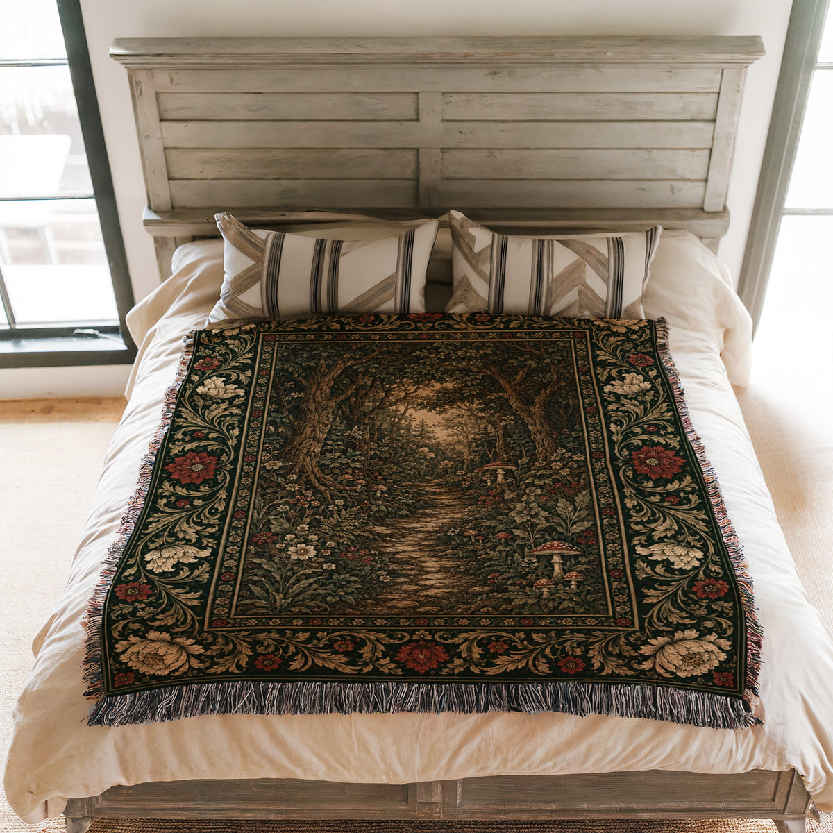 The Hidden Toadstool Path Blanket