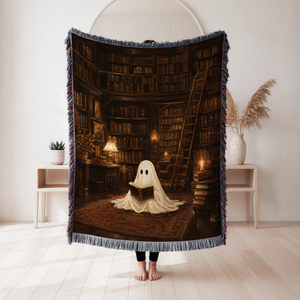 The Little Library Ghost Blanket