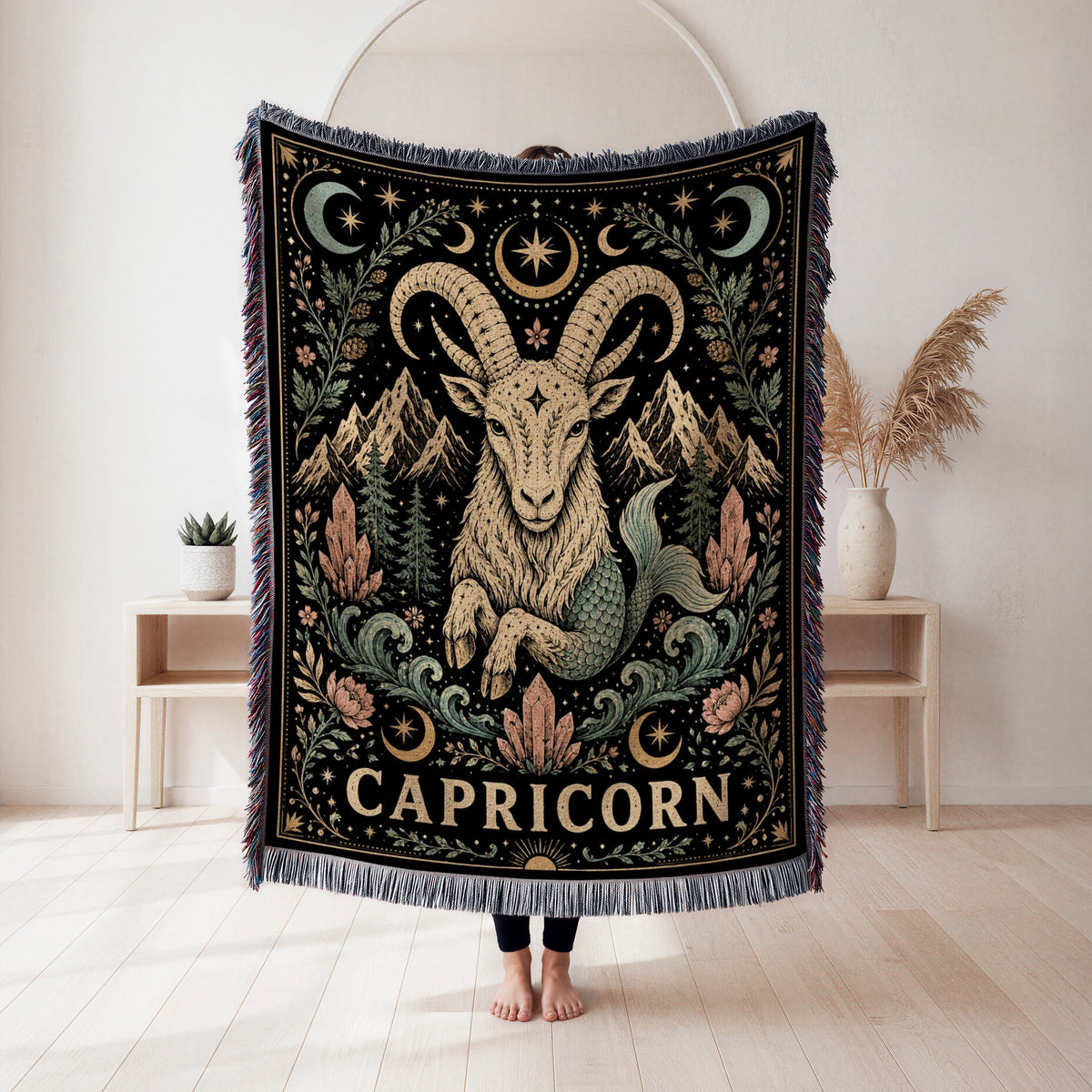 Capricorn Sea-Goat Zodiac Blanket