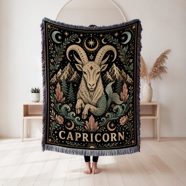 Capricorn Sea-Goat Zodiac Blanket