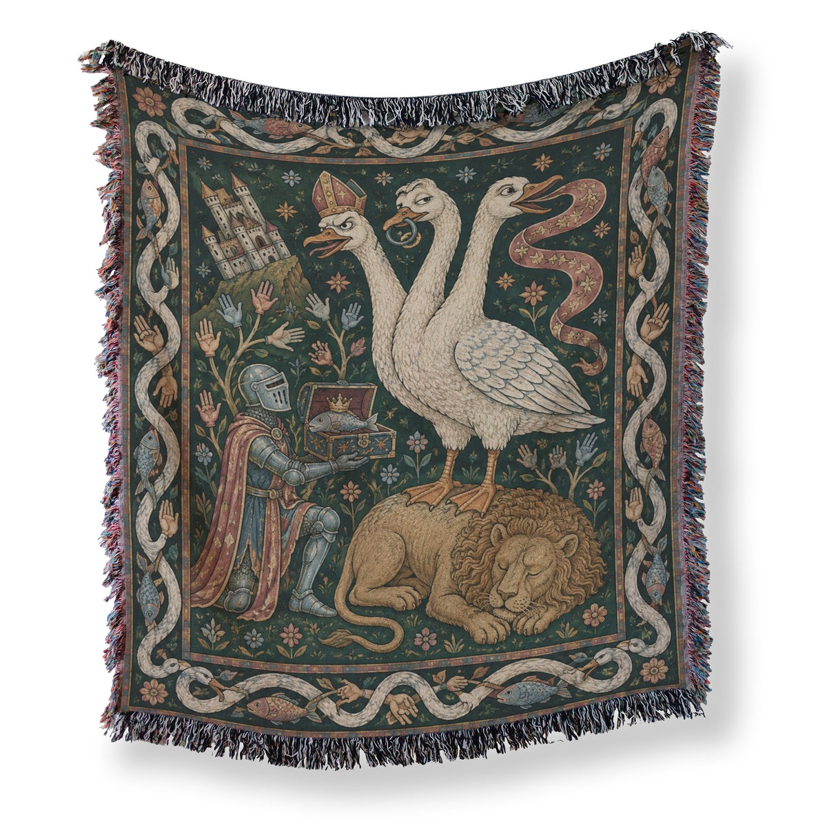 The Three-Headed Goose Court Blanket Main image