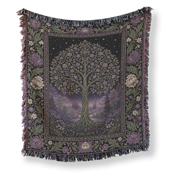 Lilac Starlight Tree Blanket