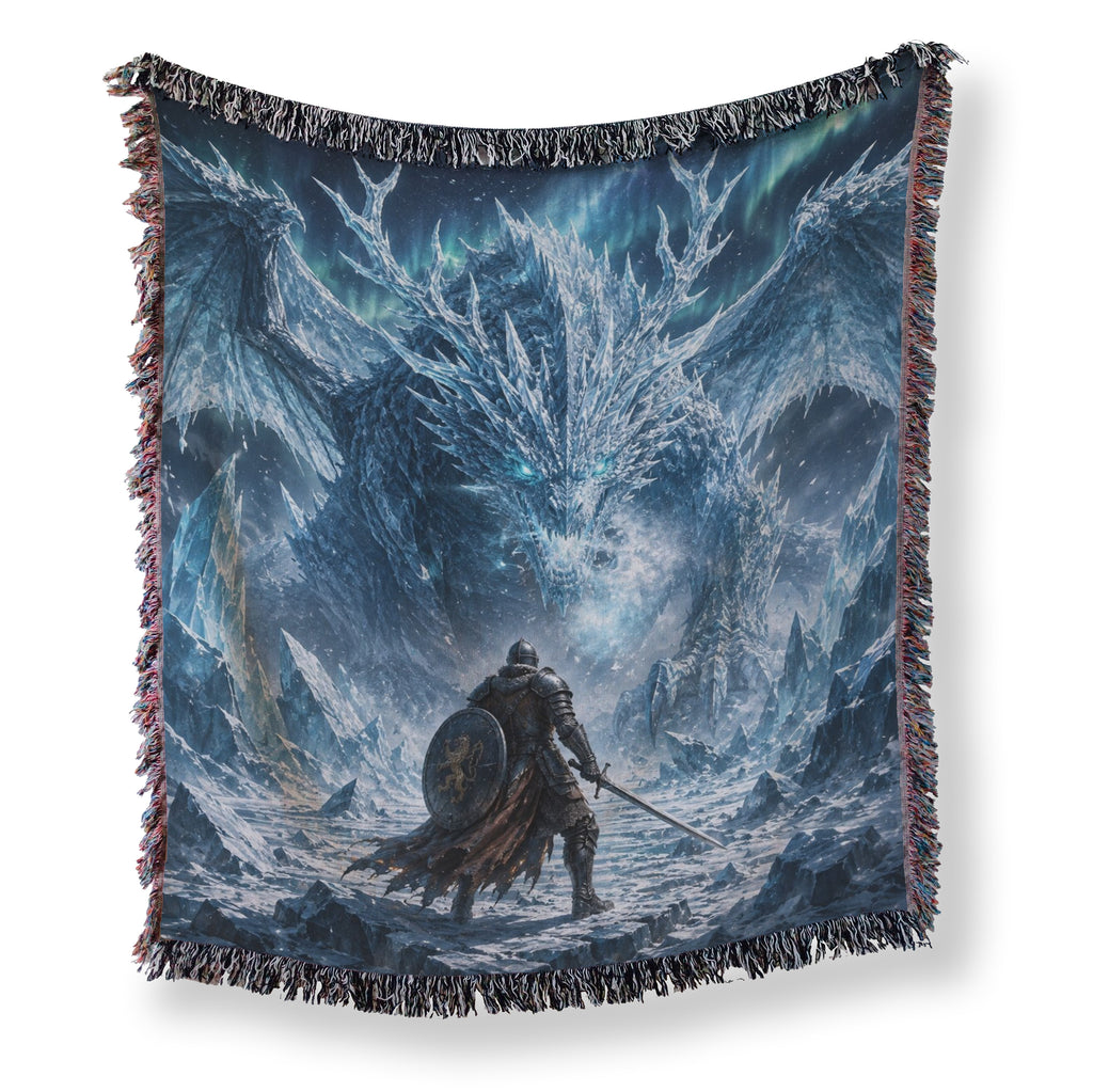 The Frostbound Dragon Blanket
