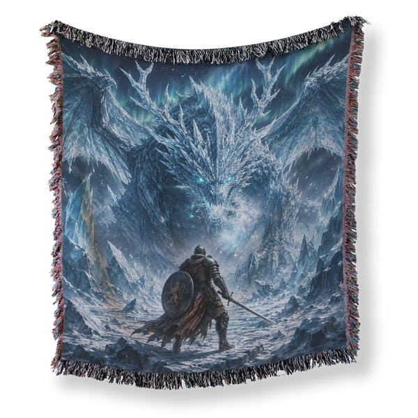 The Frostbound Dragon Blanket