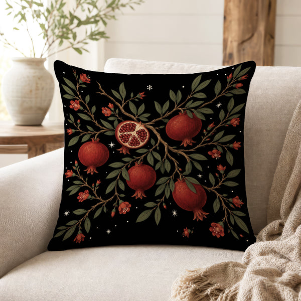 Pomegranate Constellation – Celestial Botanical Pillow