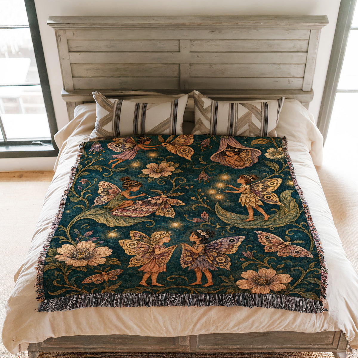 Moon Moth Fairies Blanket