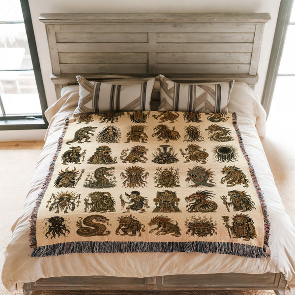 Sun Temple Mythic Bestiary Blanket