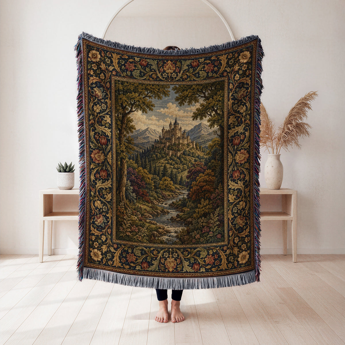 The Autumn Mountain Castle Blanket
