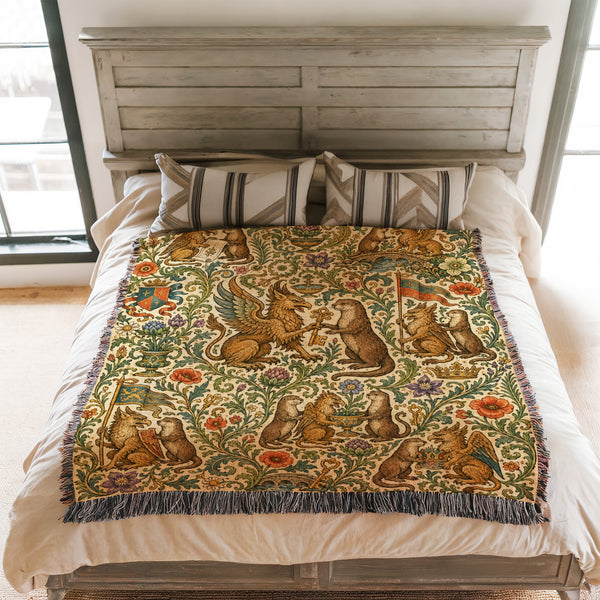 The Griffin & Otter Bestiary Blanket