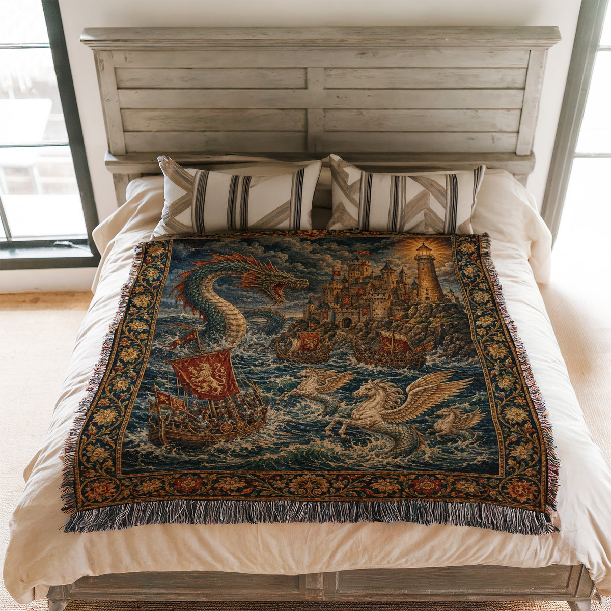 The Sea Dragon Siege Blanket