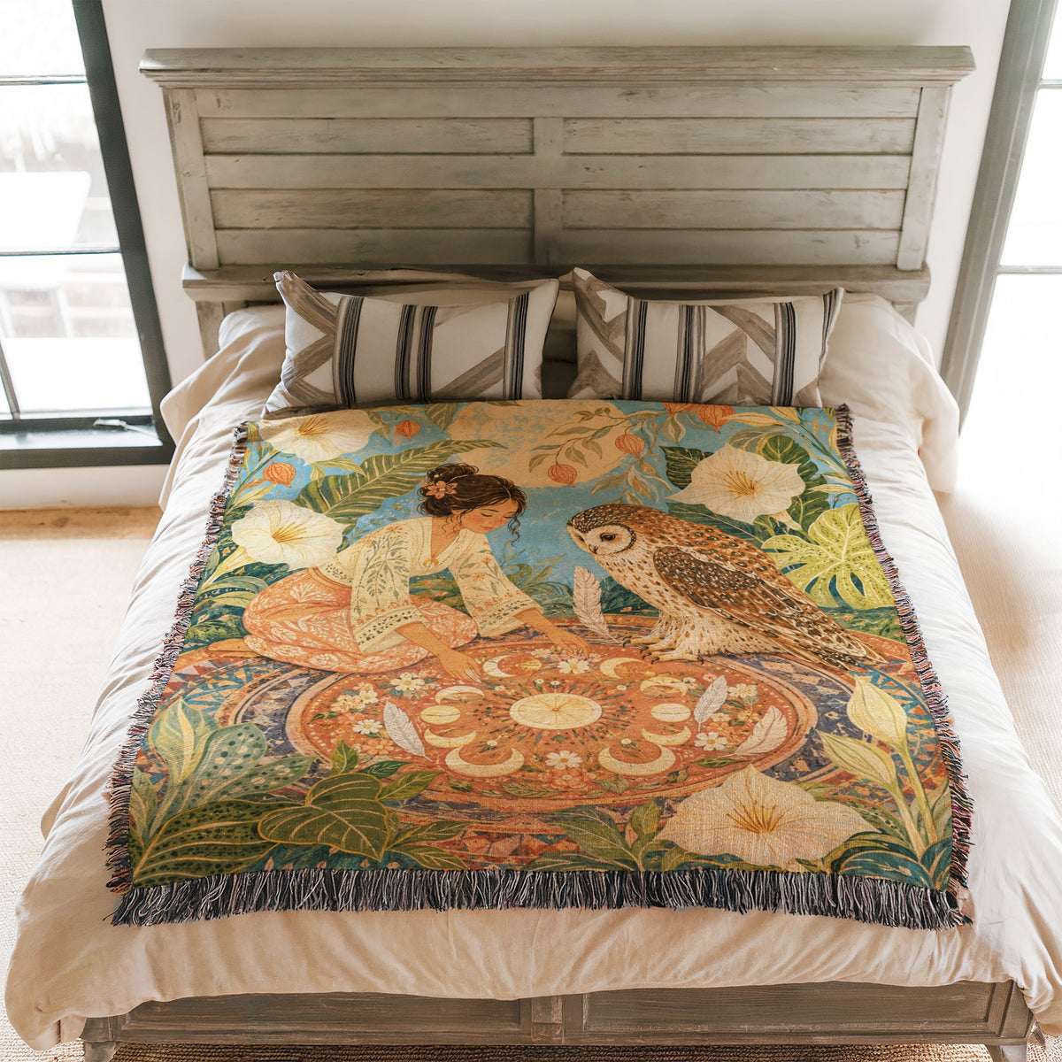 Owl Tea Garden Blanket