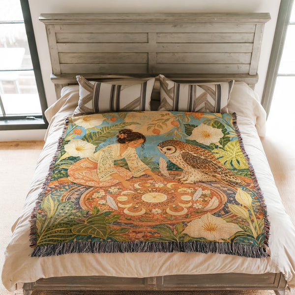 Owl Tea Garden Blanket