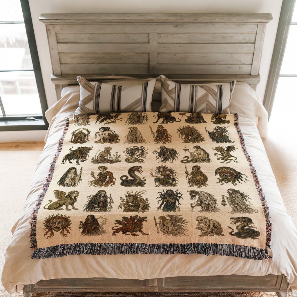 Wandering Spirits Bestiary Blanket