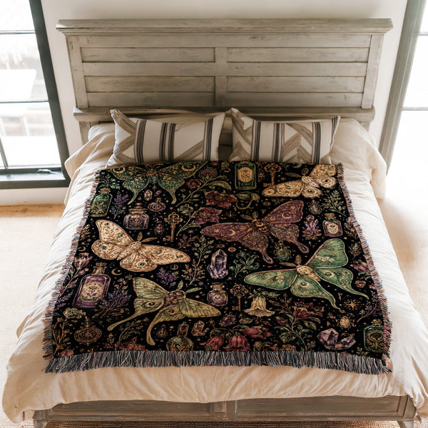 Mystic Moths & Potions Blanket