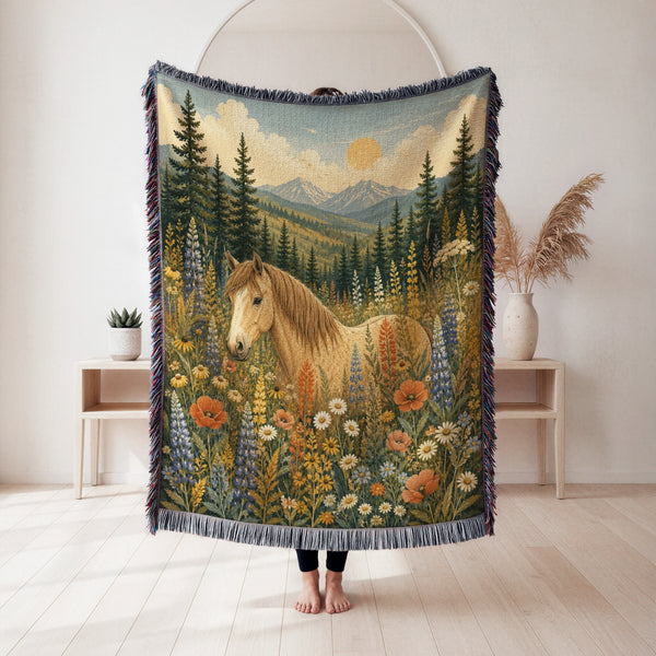 Mountain Wildflower Horse Blanket