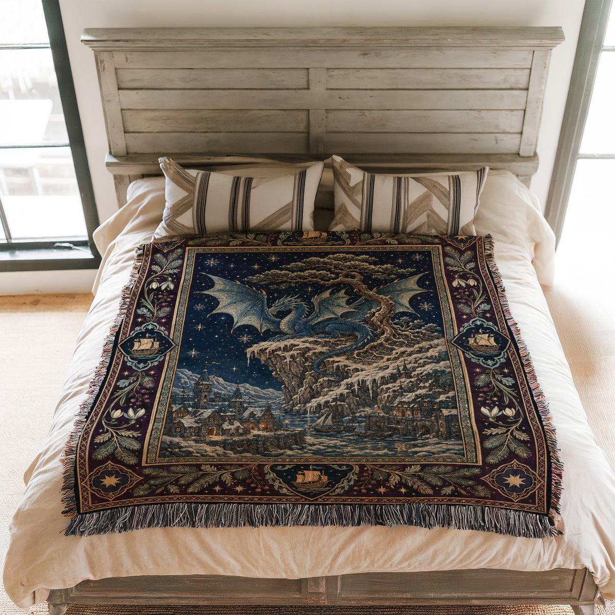 The Frostcliff Dragon Blanket
