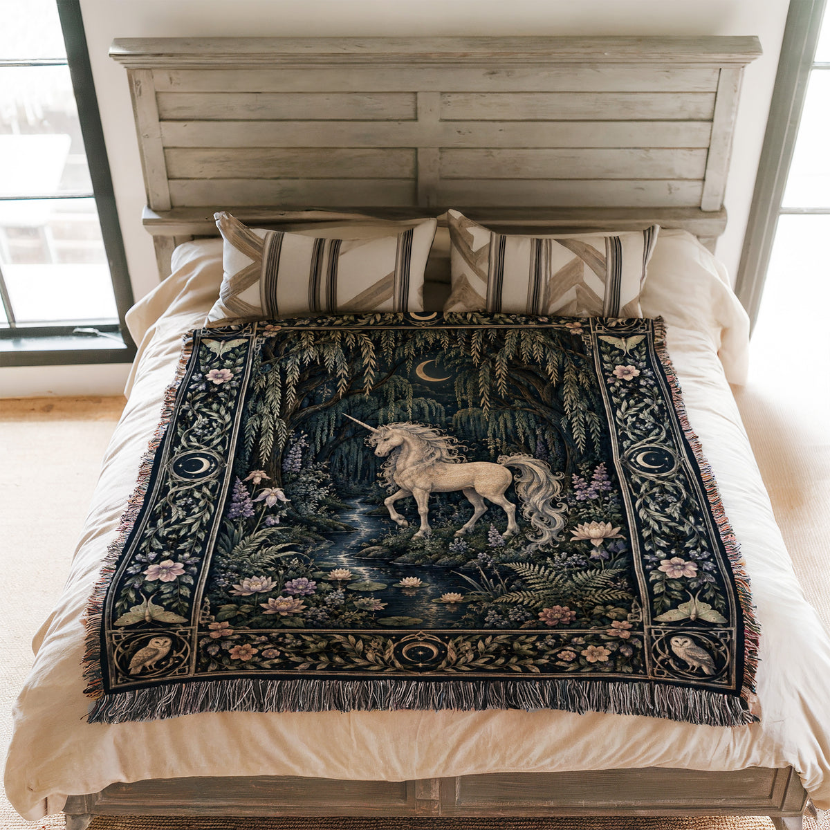 The Moonlit Unicorn Stream Blanket