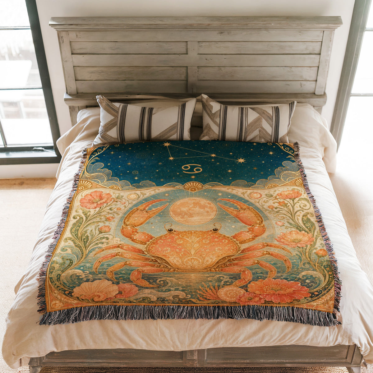 Cancer Moonlit Crab Blanket