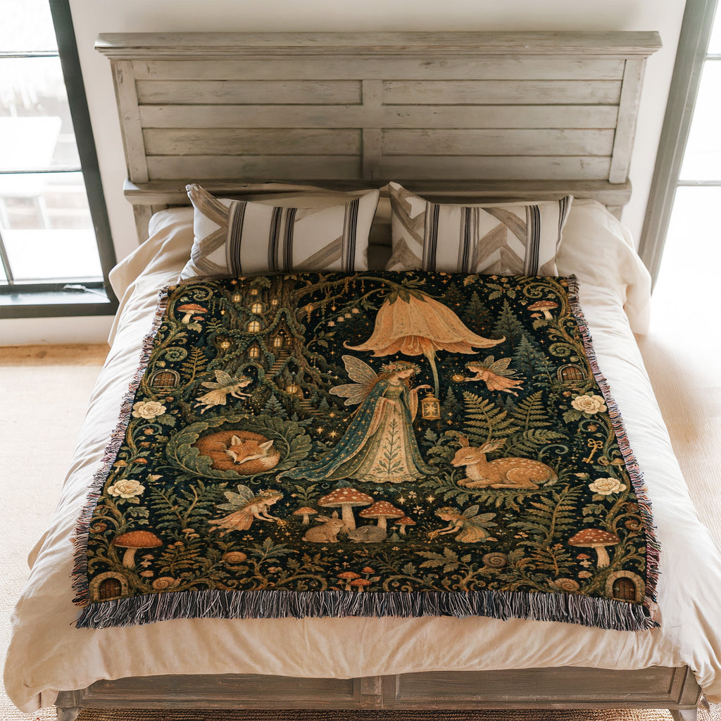 Bellflower Woodland Fairy Blanket