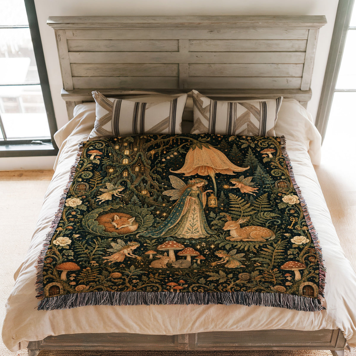 Bellflower Woodland Fairy Blanket