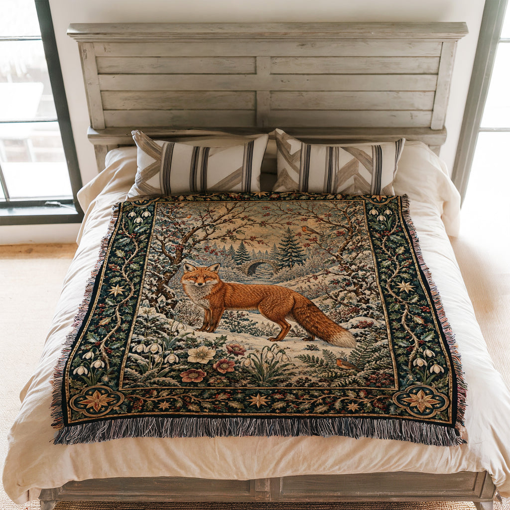 The Winter Fox Bridge Blanket