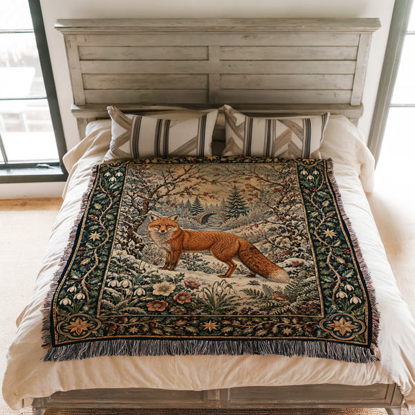 The Winter Fox Bridge Blanket