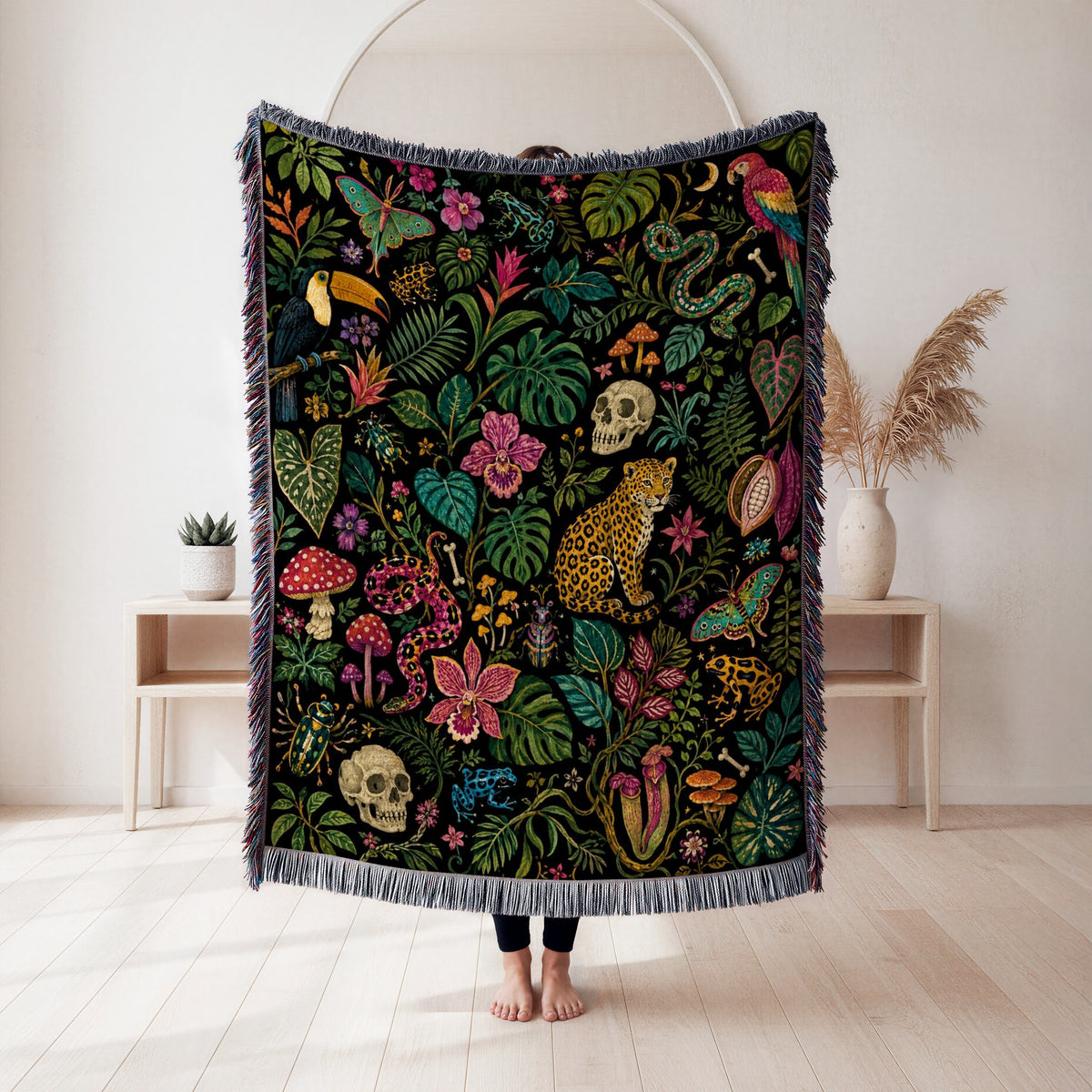 Dark Jungle Curiosities Blanket