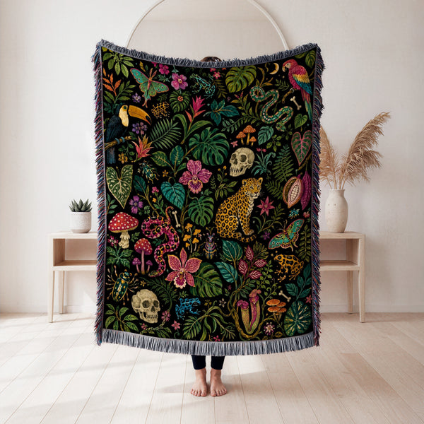Dark Jungle Curiosities Blanket