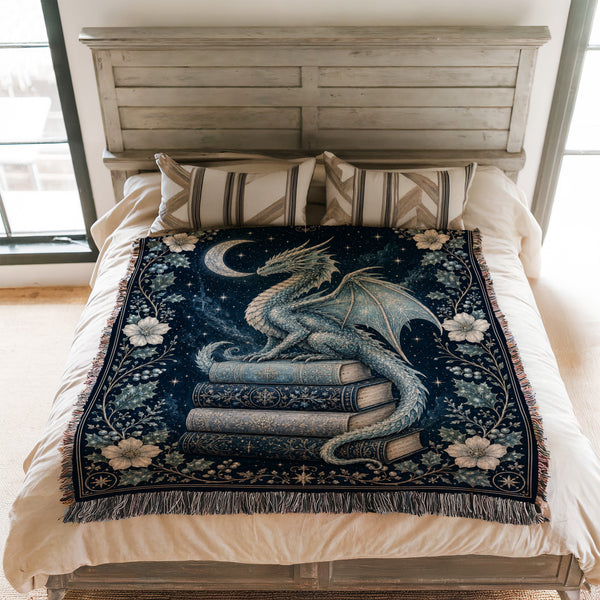 Frost Moon Dragon Blanket