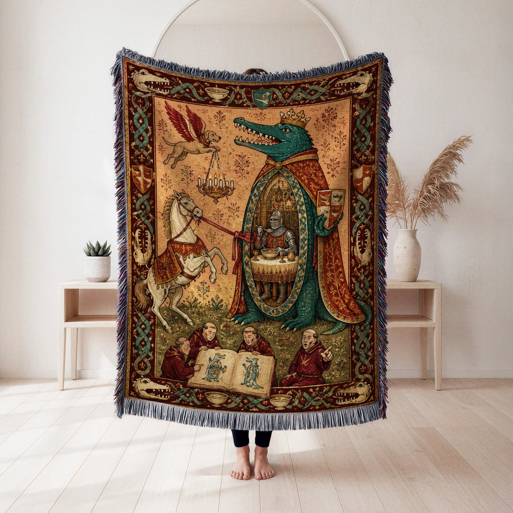 The Feast of the Crocodile King Blanket