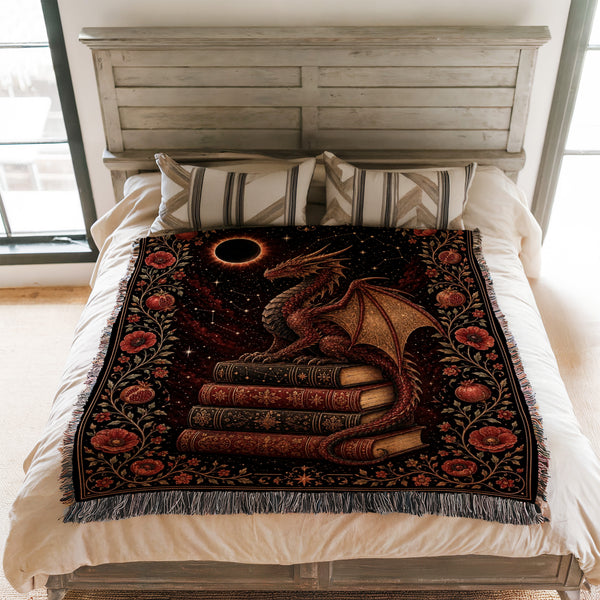 Eclipse Dragon & Pomegranate Blanket