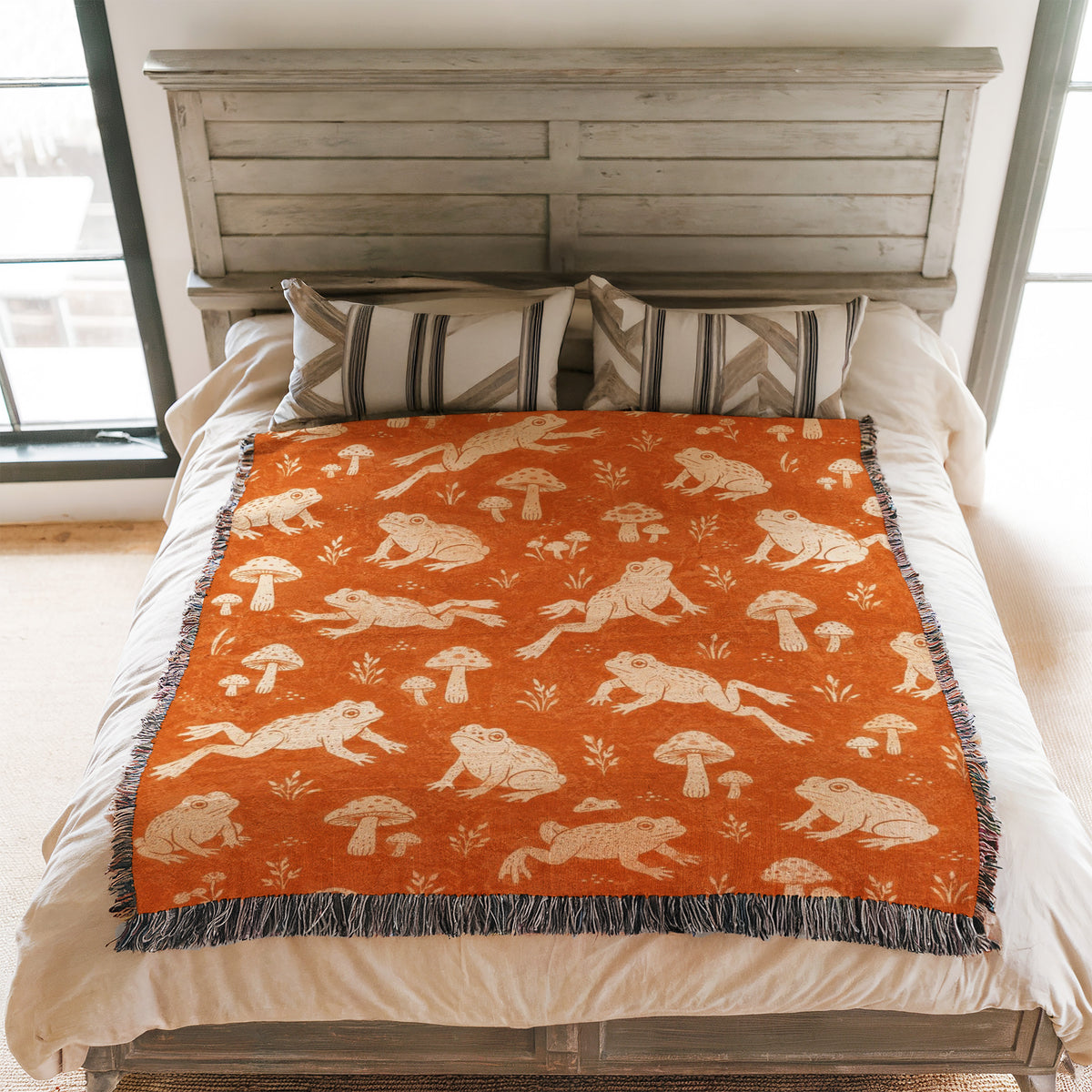 Toadstool Frog Blanket