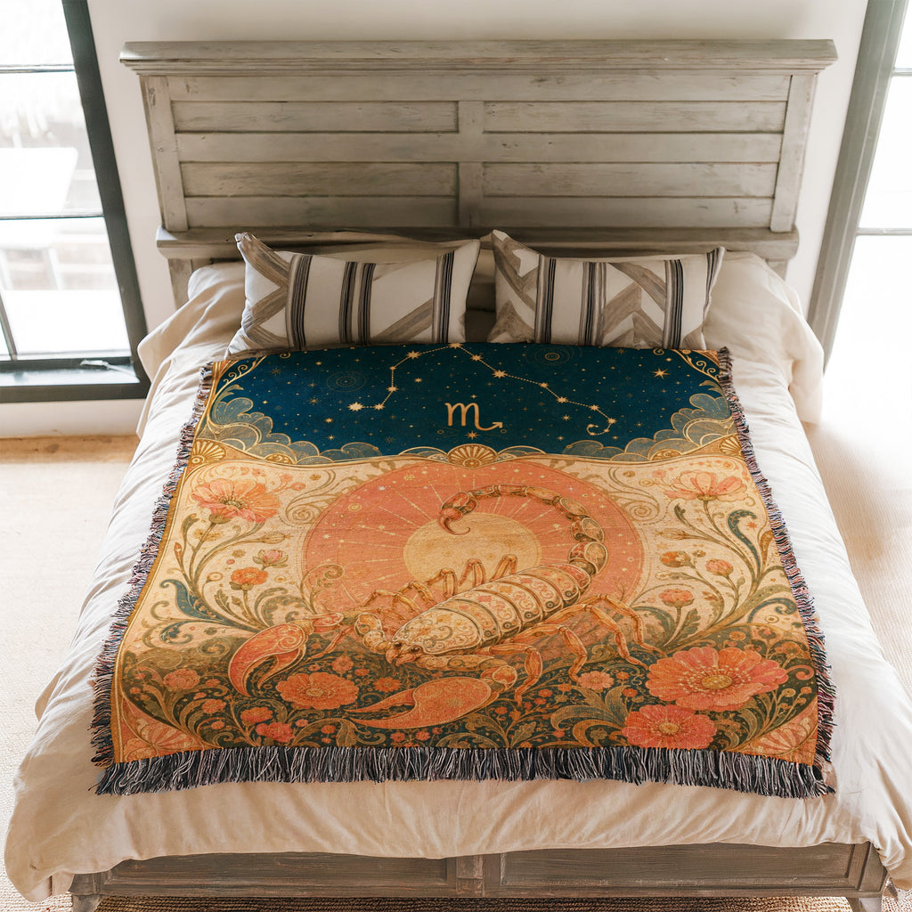 Scorpio Celestial Scorpion Blanket