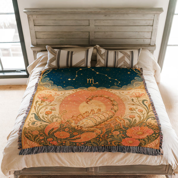 Scorpio Celestial Scorpion Blanket