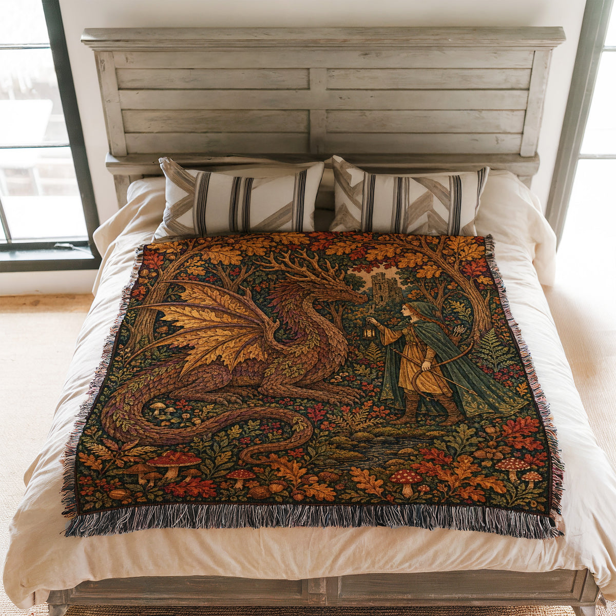 The Autumn Warden Dragon Blanket