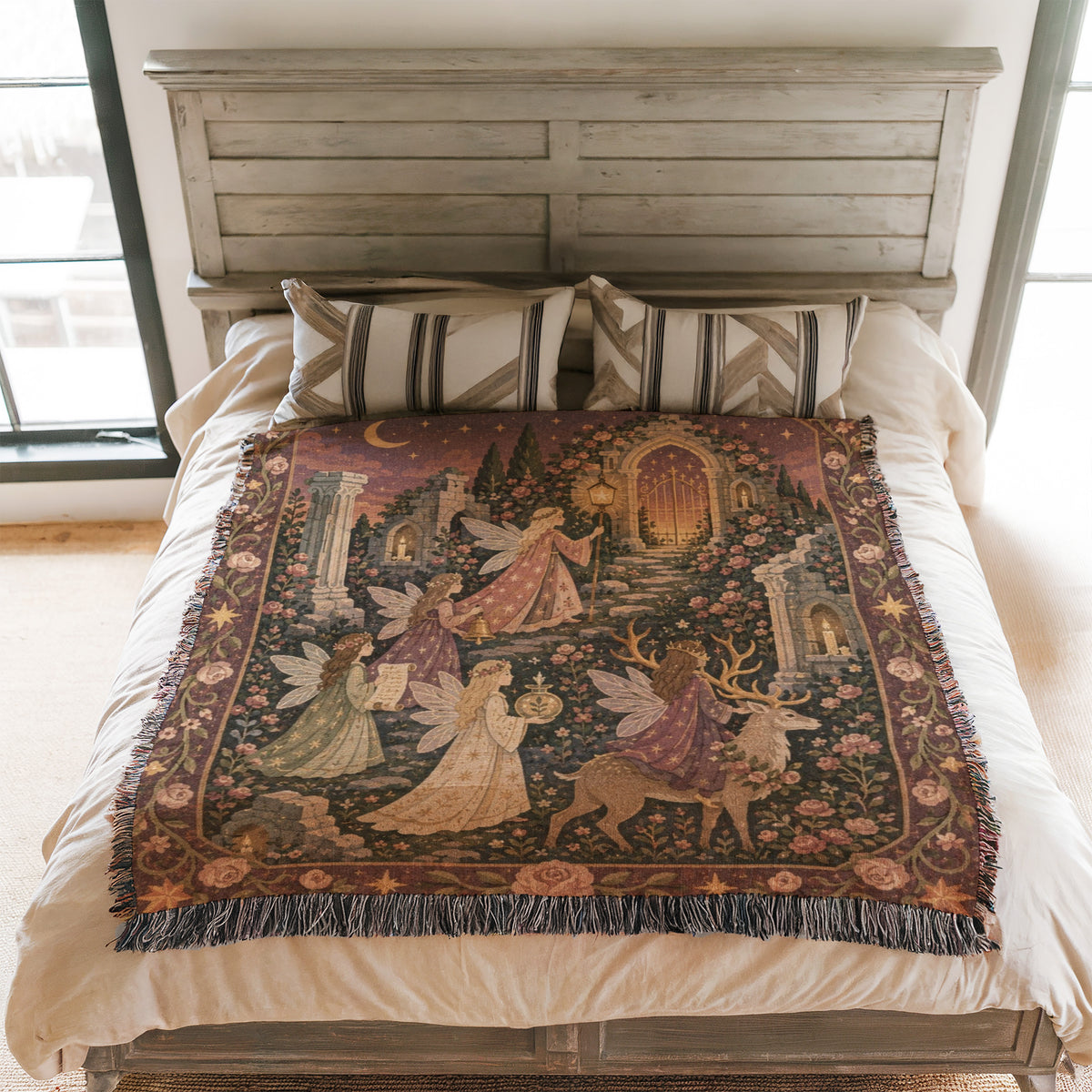 Rose Ruins Fairy Procession Blanket