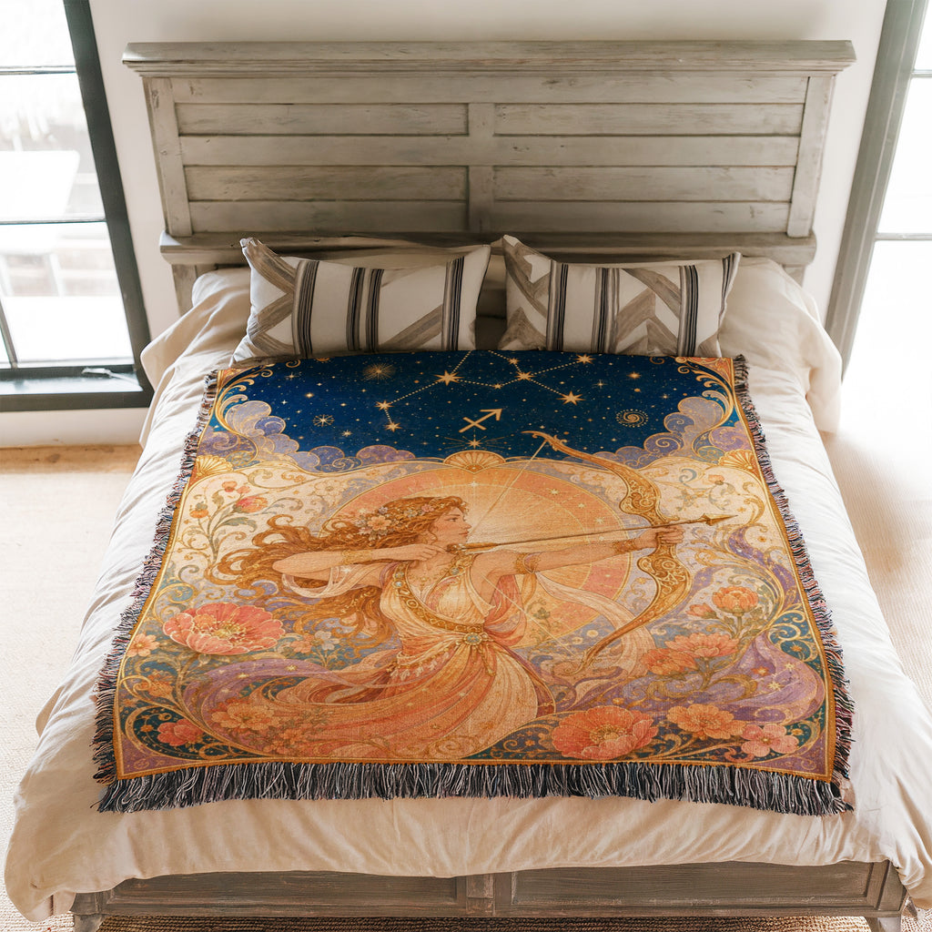 Sagittarius Celestial Archer Blanket
