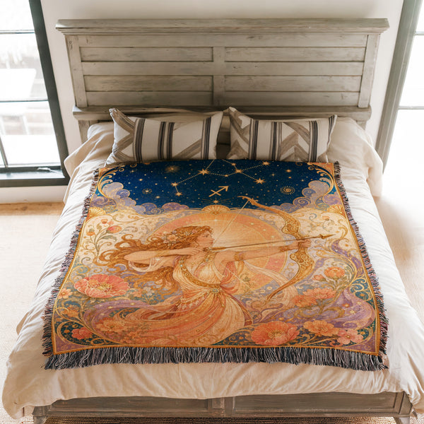 Sagittarius Celestial Archer Blanket