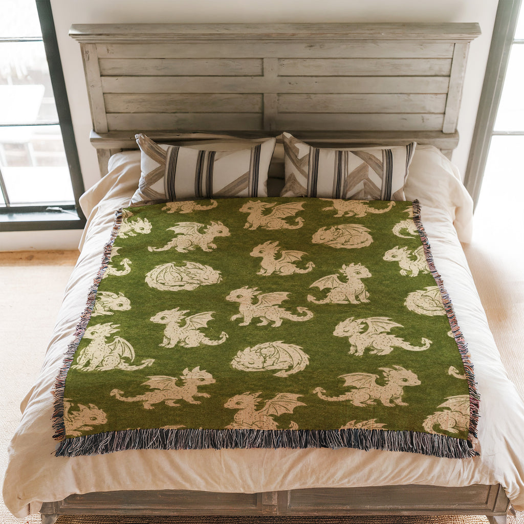 Little Woodland Dragon Blanket
