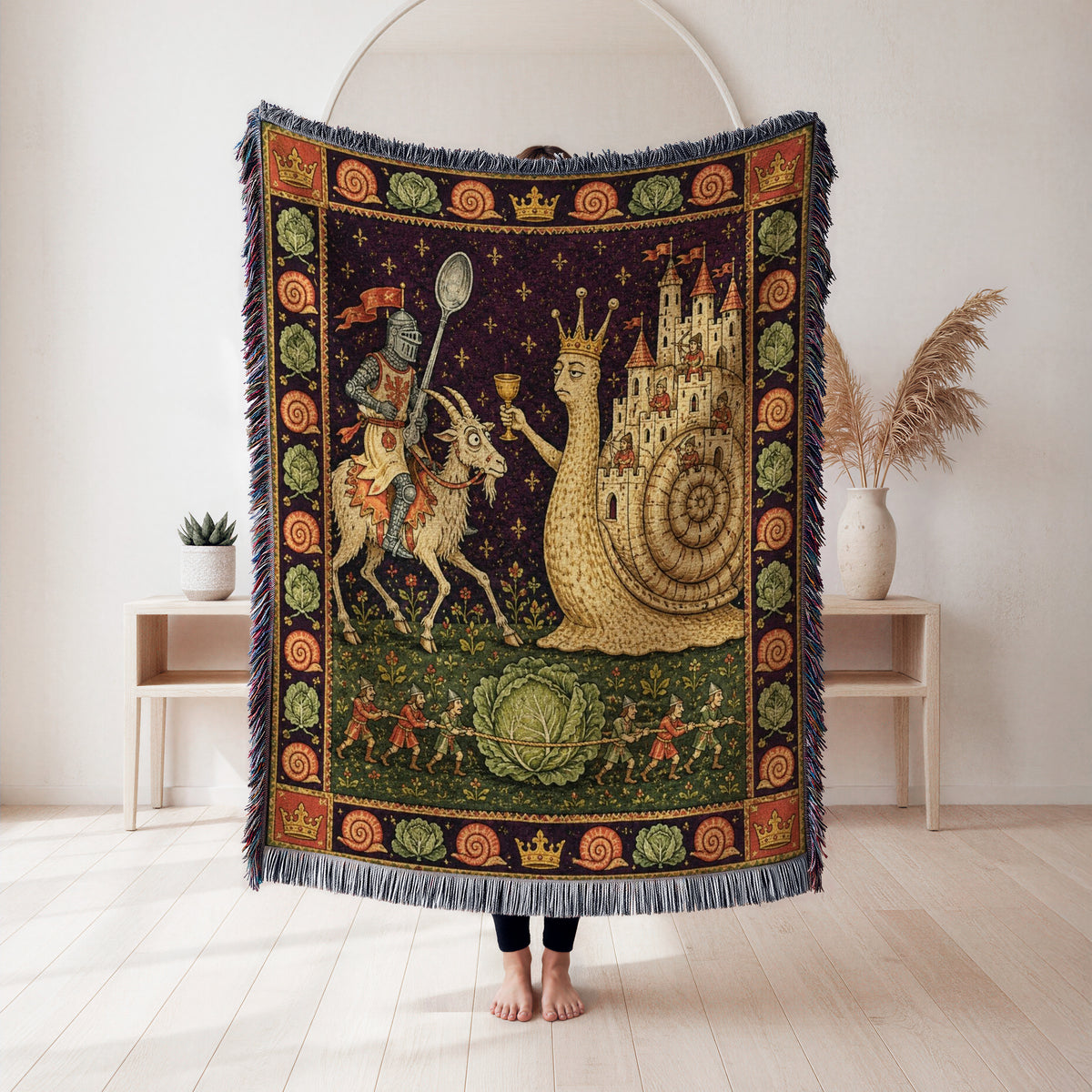 The Knight & the Royal Snail Blanket