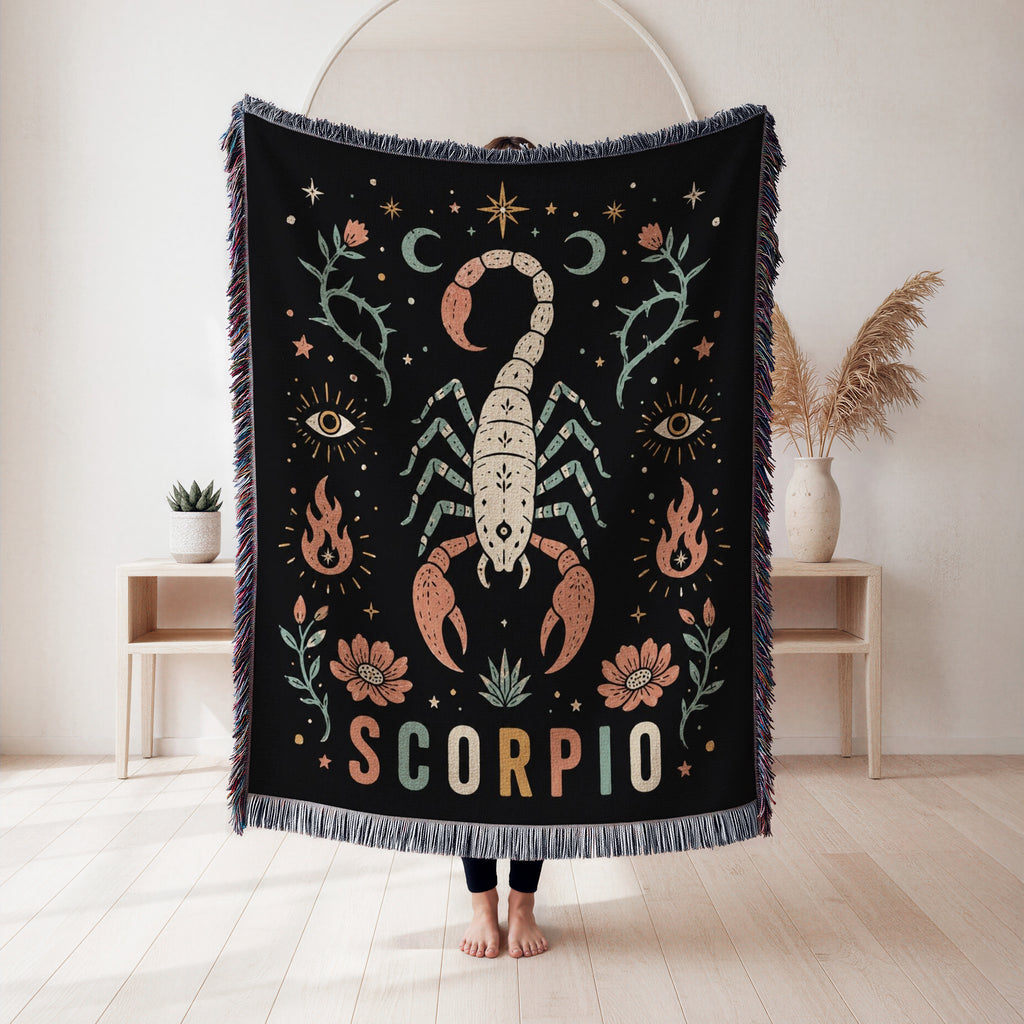 Scorpio Mystic Scorpion Zodiac Blanket