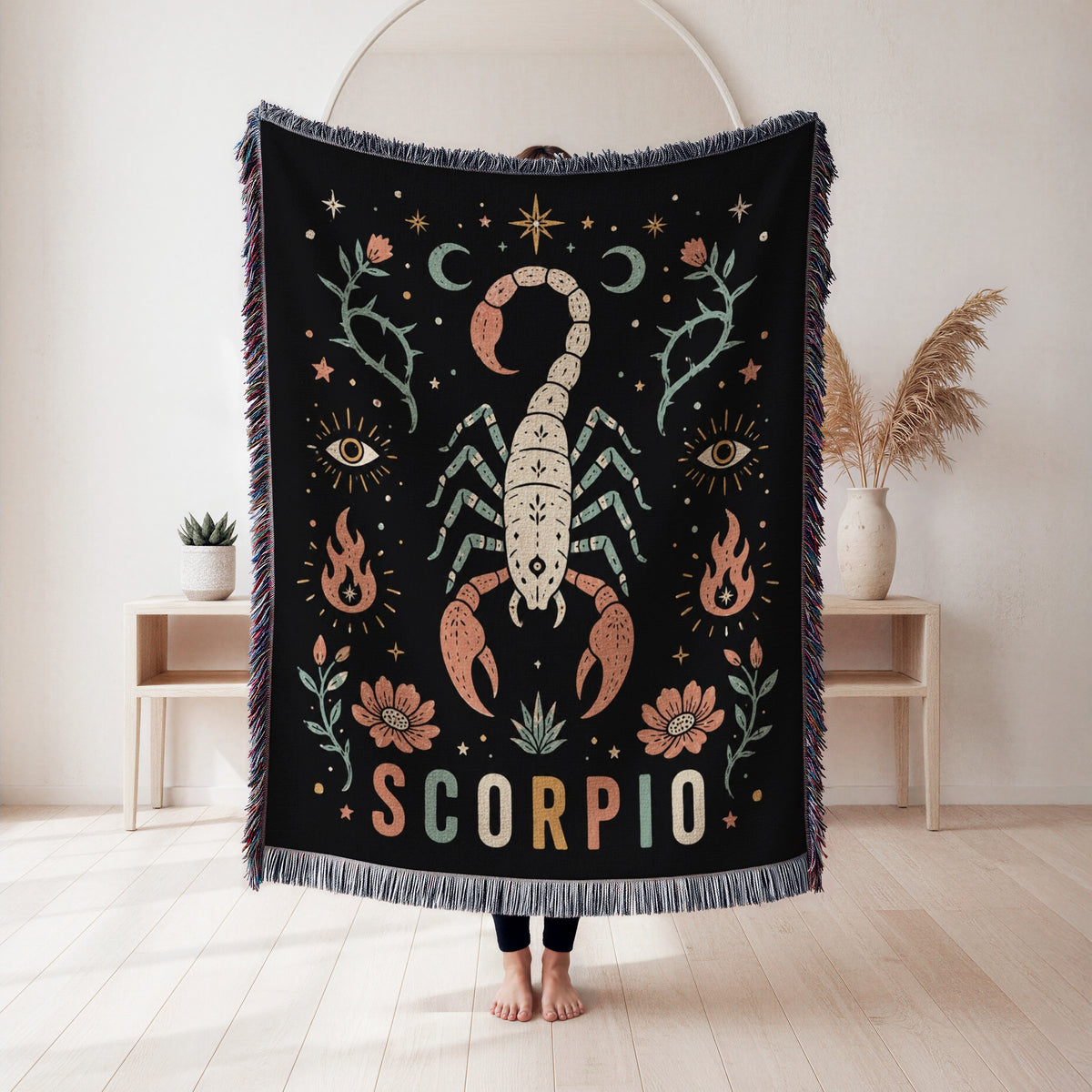 Scorpio Mystic Scorpion Zodiac Blanket