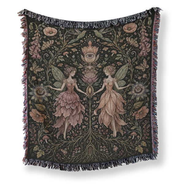 Enchanted Flower Twin Fairies Blanket