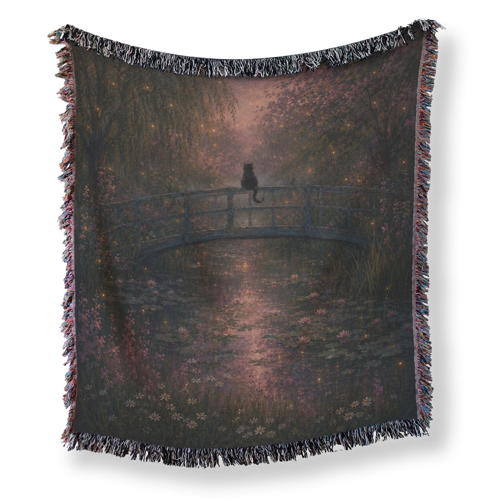 Firefly Bridge Black Cat Blanket